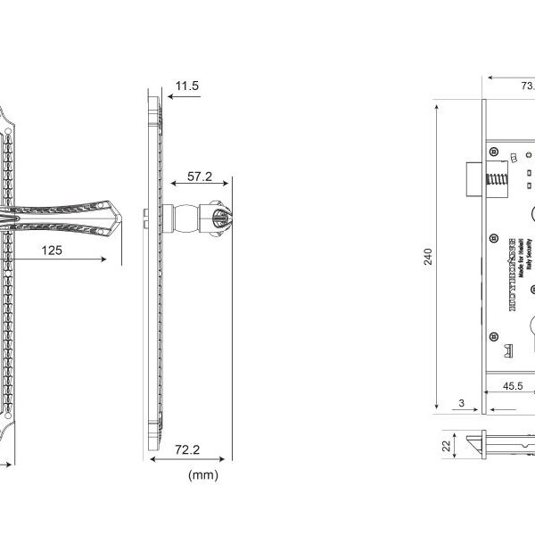 Thông số kỹ thuật khóa HC 8561 PVD
