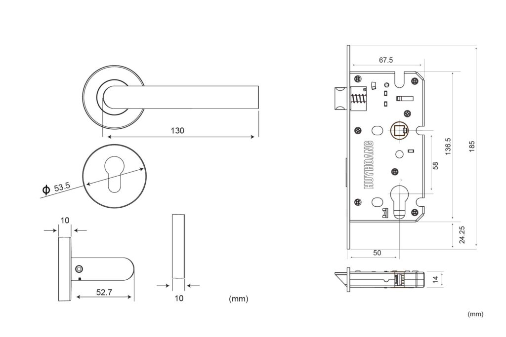 Kích thước khóa PTSS 5834