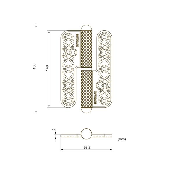 Bản lề cối HCP 2905