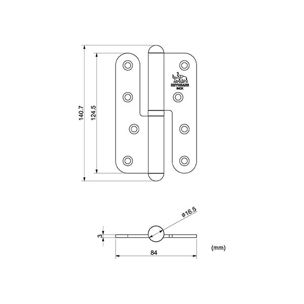 Bản lề cối SS 01