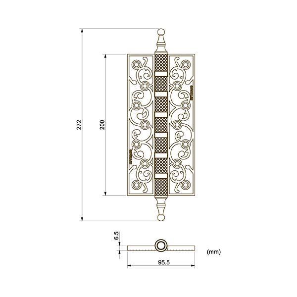 Bản lề lá HCP 09