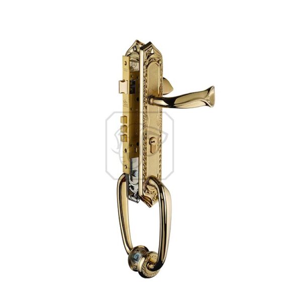 Khóa tay gạt HC 85 QUEEN Đại Sảnh PVD Gold của Huy Hoàng, đồng thau nguyên khối mạ vàng PVD, thiết kế nữ tính tinh tế. Mua tại đại lý khóa Huy Hoàng chính hãng - Vinh Anh Phát.