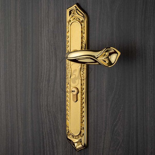 Khóa HC 85 Queen PVD Gold với thiết kế bông hoa loa kèn